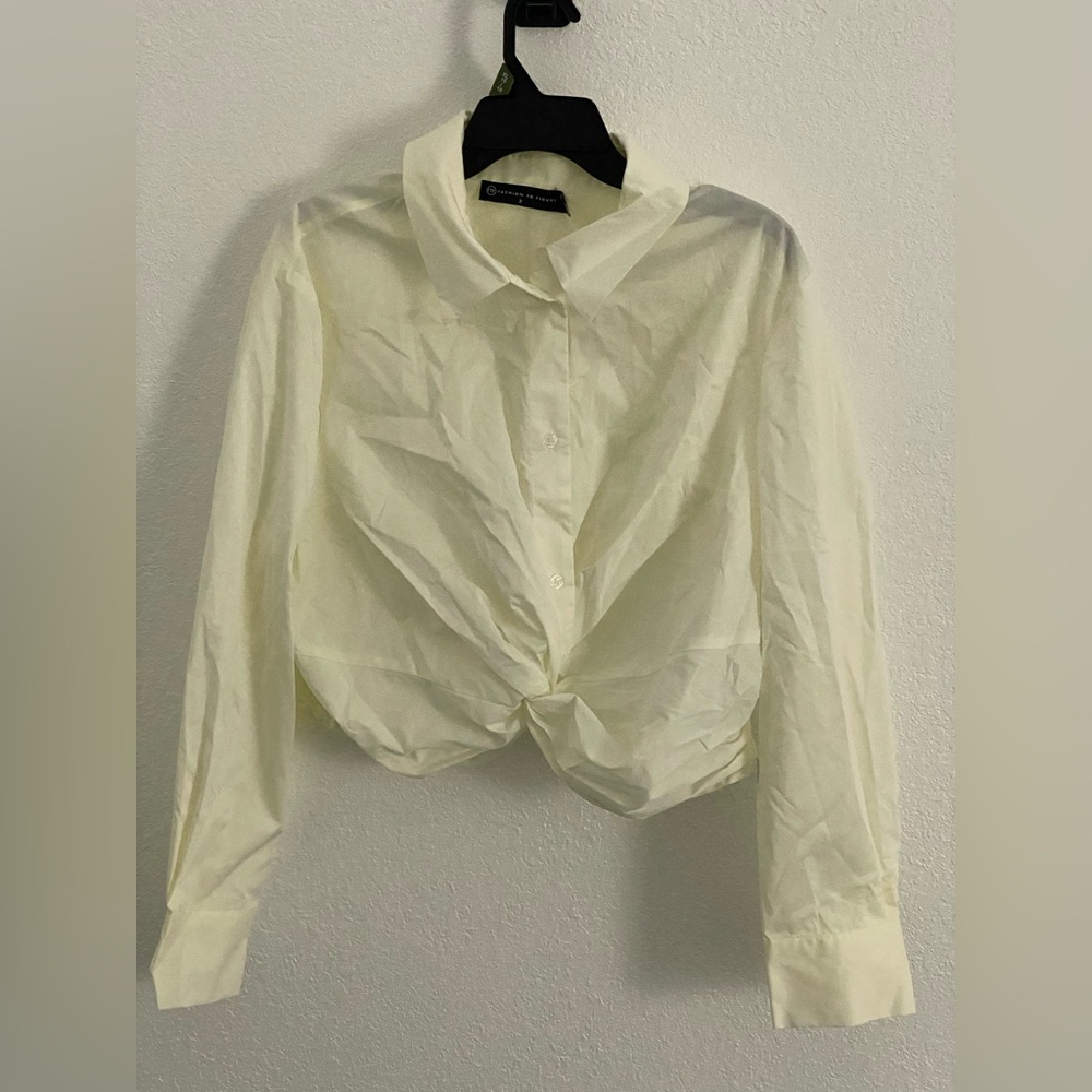 Fashion to Figure Cream Button-Down Shirt